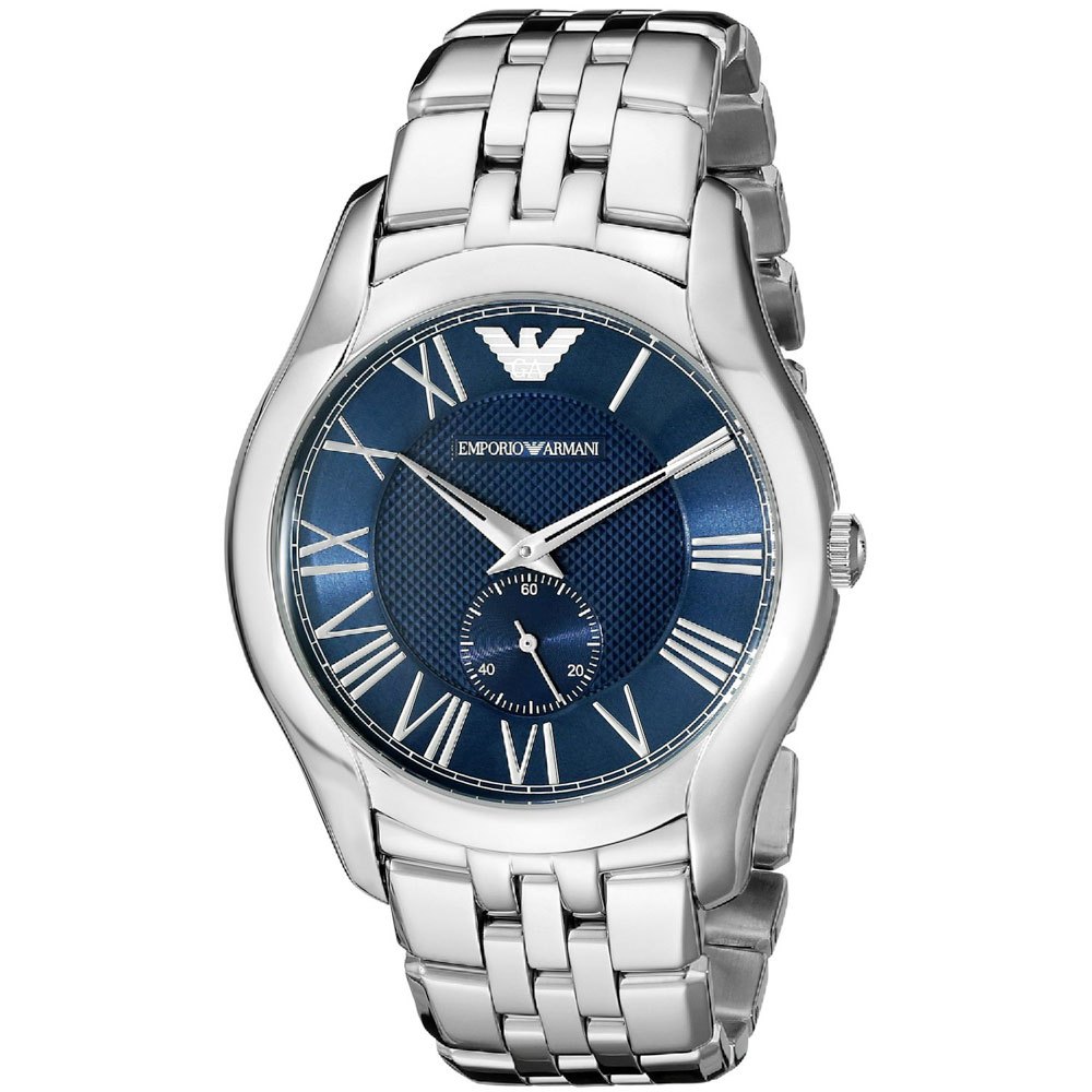 Emporio Armani Valente Chronograph Blue Dial Silver Steel Strap Watch For Men - AR1789 Buy Now By Emporio Armani