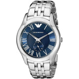 Emporio Armani Valente Chronograph Blue Dial Silver Steel Strap Watch For Men - AR1789 Buy Now By Emporio Armani