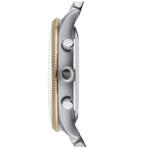 Emporio Armani Classic Blue Dial Two Tone Steel Strap Watch For Men - AR1847 Buy Now By Emporio Armani