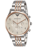 Emporio Armani Beta Chronograph Grey Dial Two Tone Steel Strap Watch For Men - AR1864 Buy Now By Emporio Armani