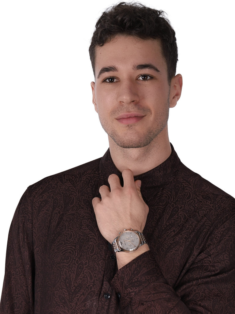 Emporio Armani Beta Chronograph Grey Dial Two Tone Steel Strap Watch For Men - AR1864 Buy Now By Emporio Armani