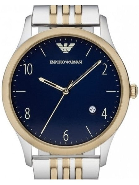 Emporio Armani Classic Quartz Blue Dial Two Tone Steel Strap Watch For Men - AR1868 Buy Now By Emporio Armani