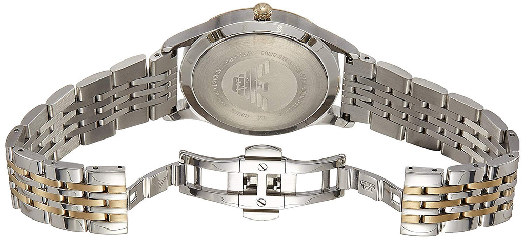 Emporio Armani Classic Quartz Blue Dial Two Tone Steel Strap Watch For Men - AR1868 Buy Now By Emporio Armani