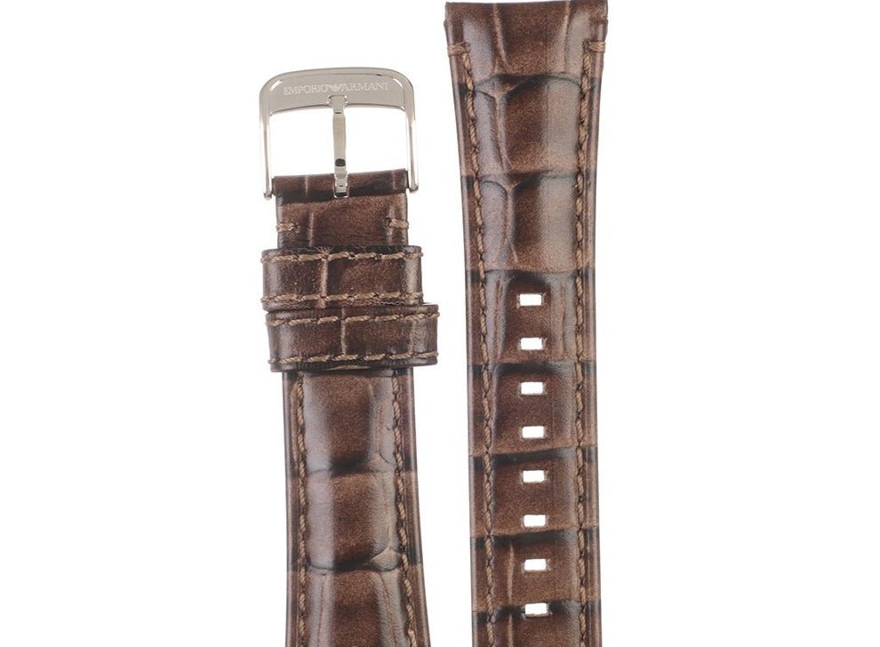 Emporio Armani Classic Chronograph Cream Dial Brown Leather Strap Watch For Men - AR1878 Buy Now By Emporio Armani