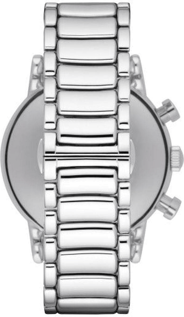 Emporio Armani Luigi Black Dial Silver Steel Strap Watch For Men - AR1894 Buy Now By Emporio Armani