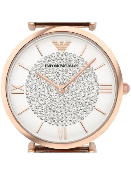 Emporio Armani Gianni T Bar White Dial Two Tone Steel Strap Watch For Women - AR1926 Buy Now By Emporio Armani