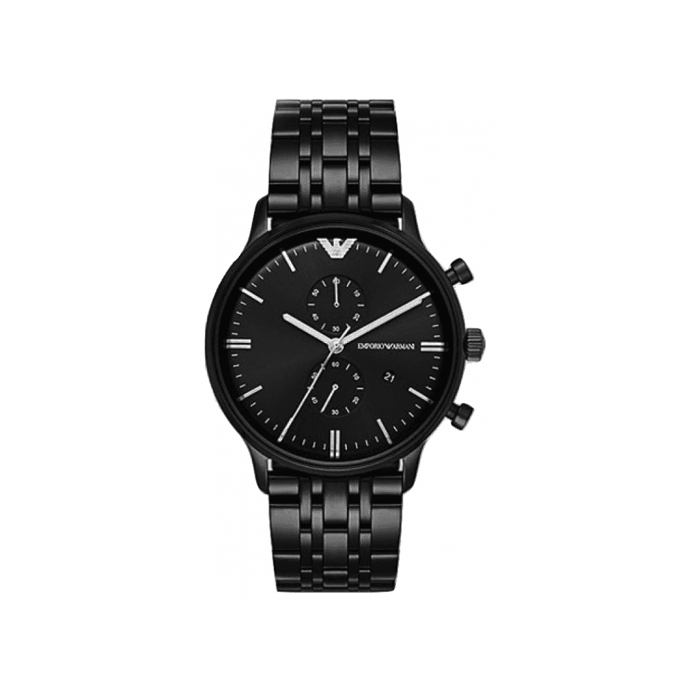 Emporio Armani Chronograph Black Dial Black Steel Strap Watch For Men - AR1934 Buy Now By Emporio Armani