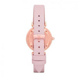Emporio Armani Gianni T Bar Mother Of Pearl Pink Dial Pink Leather Strap Watch For Women - AR1958 Buy Now By Emporio Armani
