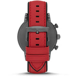 Emporio Armani Luigi Chronograph Black Dial Red Leather Strap Watch For Men - AR1971 Buy Now By Emporio Armani