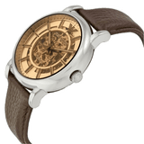 Emporio Armani Luigi Meccanico Brown Dial Brown Leather Strap Watch For Men - AR1982 Buy Now By Emporio Armani