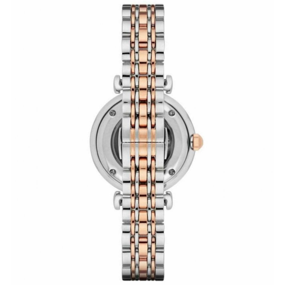 Emporio Armani Gianni T Bar Analog White Dial Two Tone Steel Strap Watch For Women - AR2076 Buy Now By Emporio Armani