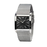 Emporio Armani Classic Black Dial Silver Mesh Bracelet Watch For Women - AR2013 Buy Now By Emporio Armani