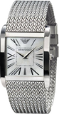 Emporio Armani Super Slim Quartz White Dial Silver Mesh Bracelet Watch For Women - AR2015 Buy Now By Emporio Armani