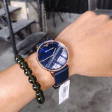 Emporio Armani Classic Quartz Blue Dial Blue Leather Strap Watch For Men - AR2071 Buy Now By Emporio Armani