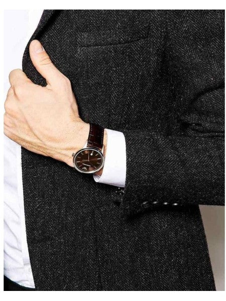 Emporio Armani Renato Classic Brown Dial Brown Leather Strap Watch For Men - AR2413 Buy Now By Emporio Armani