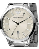 Emporio Armani Classic Quartz White Dial Silver Steel Strap Watch For Men - AR2431 Buy Now By Emporio Armani