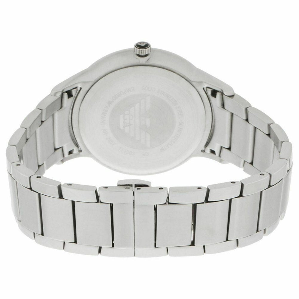 Emporio Armani Classic Quartz White Dial Silver Steel Strap Watch For Men - AR2431 Buy Now By Emporio Armani