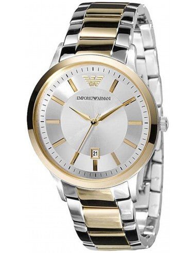 Emporio Armani Renato Silver Dial Two Tone Steel Strap Watch For Men - AR2449 Buy Now By Emporio Armani
