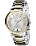 Emporio Armani Renato Silver Dial Two Tone Steel Strap Watch For Men - AR2449 Buy Now By Emporio Armani