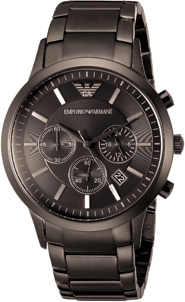Emporio Armani Classic Chronograph Grey Dial Grey Steel Strap Watch For Men - AR2454 Buy Now By Emporio Armani