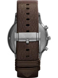 Emporio Armani Sportivo Black Dial Brown Leather Strap Watch For Men - AR2462 Buy Now By Emporio Armani