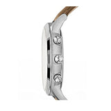 Emporio Armani Classic Chronograph Silver Dial Brown Leather Strap Watch For Men - AR2471 Buy Now By Emporio Armani