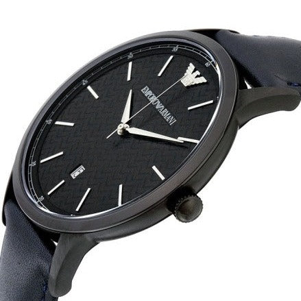 Emporio Armani Renato Blue Dial Blue Leather Strap Watch For Men - AR2479 Buy Now By Emporio Armani