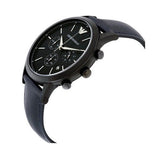 Emporio Armani Renato Chronograph Quartz Blue Dial Blue Leather Strap Watch For Men - AR2481 Buy Now By Emporio Armani