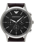 Emporio Armani Renato Chronograph Black Dial Brown Leather Strap Watch For Men - AR2482 Buy Now By Emporio Armani