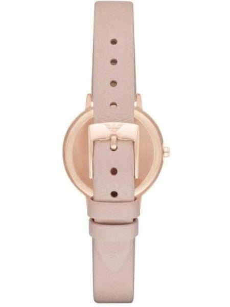 Emporio Armani Kappa White Mother of Pearl Dial Pink Leather Strap Watch For Women - AR2512 Buy Now By Emporio Armani