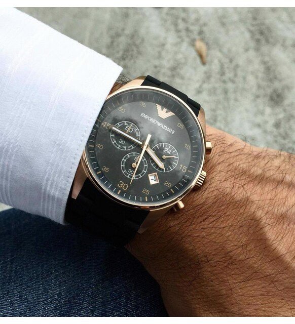 Emporio Armani Sportivo Black Dial Black Steel Strap Watch For Women - AR5906 Buy Now By Emporio Armani