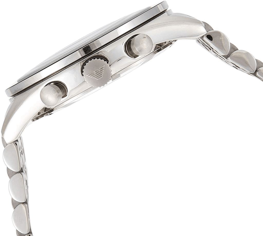 Emporio Armani Team Italia Chronograph Black Dial Silver Steel Strap Watch For Men - AR5983 Buy Now By Emporio Armani