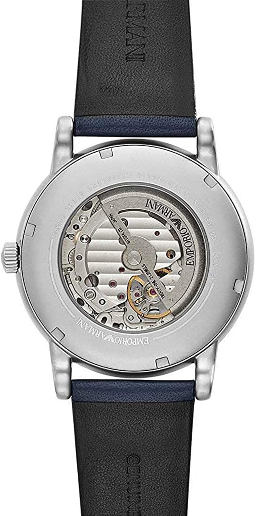 Emporio Armani Luigi Chronograph Blue Dial Black Leather Strap Watch For Men - AR60011 Buy Now By Emporio Armani