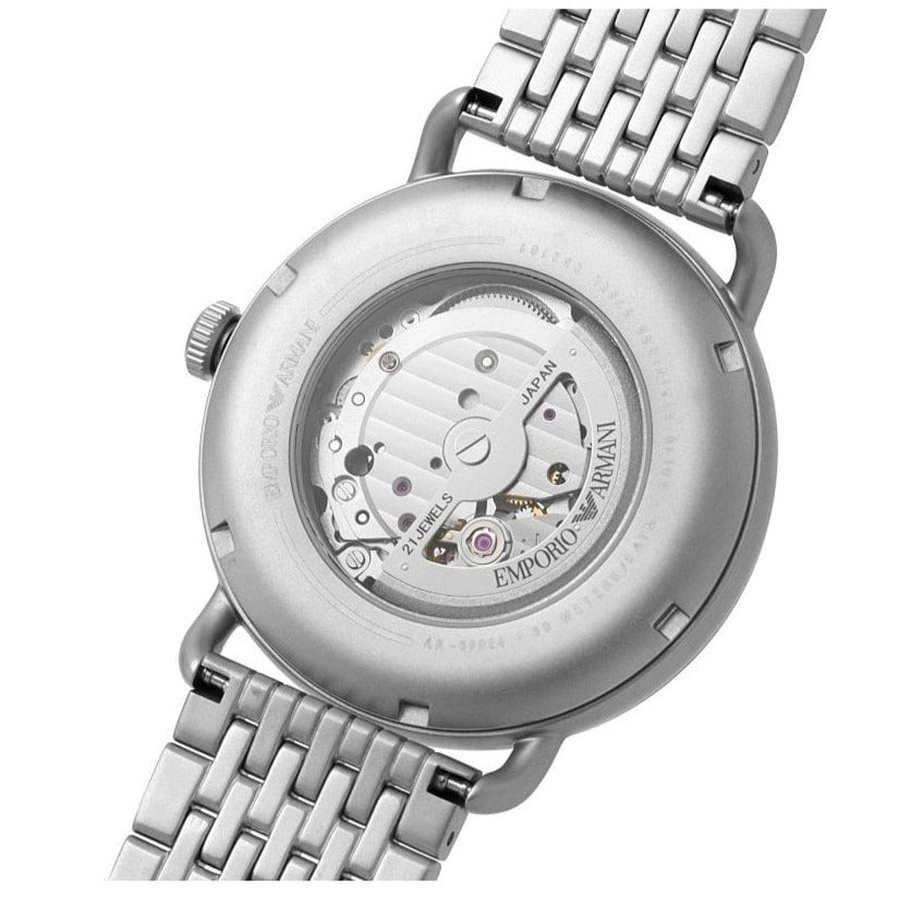 Emporio Armani Aviator Multifunction Blue Dial Silver Mesh Bracelet Watch For Men - AR60024 Buy Now By Emporio Armani