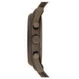 Emporio Armani Sportivo Chronograph Silver Dial Brown Leather Strap Watch For Men - AR6076 Buy Now By Emporio Armani