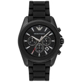 Emporio Armani Sportivo Chronograph Black Dial Black Silicone Strap Watch For Men - AR6092 Buy Now By Emporio Armani