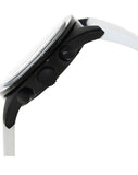 Emporio Armani Sportivo Chronograph Black Dial White Rubber Strap Watch For Men - AR6112 Buy Now By Emporio Armani