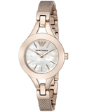 Emporio Armani Chiara Analog White Dial Rose Gold Steel Strap Watch For Women - AR7329 Buy Now By Emporio Armani