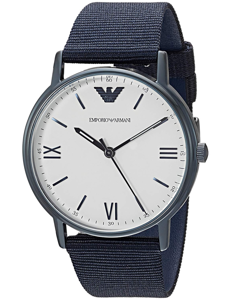 Emporio Armani Luigi Quartz White Dial Blue Mesh Bracelet Watch For Men - AR11025 Buy Now By Emporio Armani