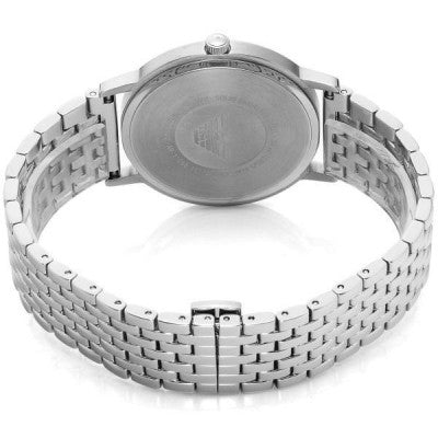 Emporio Armani Kappa Quartz Blue Dial Silver Steel Strap Watch For Men - AR80010 Buy Now By Emporio Armani