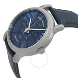 Emporio Armani Luigi Automatic Blue Dial Blue Leather Strap Watch For Men - AR60030 Buy Now By Emporio Armani