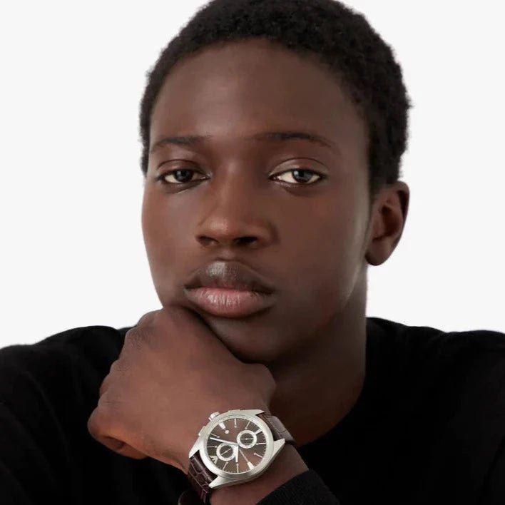 Emporio Armani Claudio Chronograph Brown Dial Brown Leather Strap Watch For Men - AR11482 Buy Now By Emporio Armani