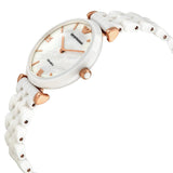 Emporio Armani Ceramica Mother of Pearl Dial White Ceramic Strap Watch For Women - AR1486 Buy Now By Emporio Armani