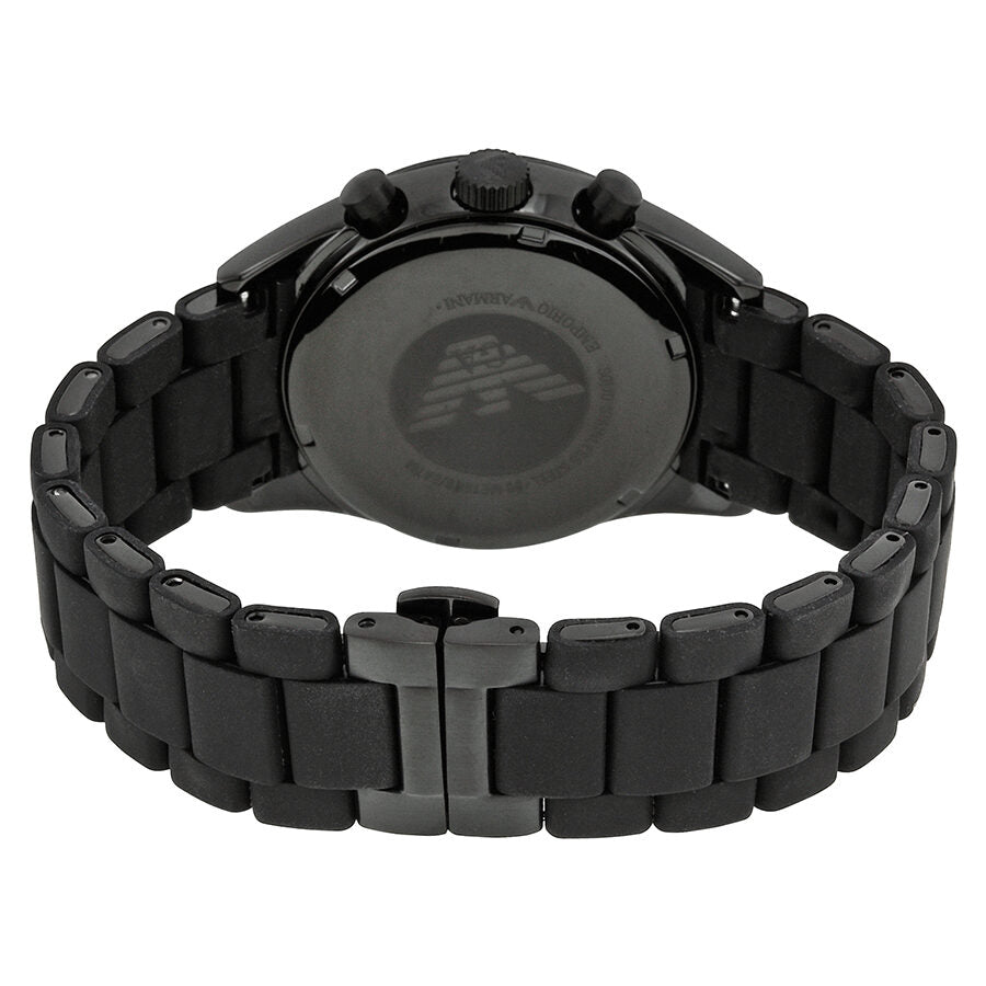 Emporio Armani Sportivo Chronograph Blue Dial Black Strap Watch For Men - AR5921 Buy Now By Emporio Armani