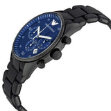 Emporio Armani Sportivo Chronograph Blue Dial Black Strap Watch For Men - AR5921 Buy Now By Emporio Armani