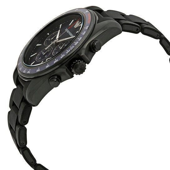 Emporio Armani Sigma Chronograph Blue Dial Black Silicone Strap Watch For Men - AR6121 Buy Now By Emporio Armani
