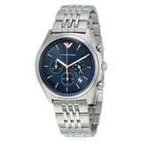 Emporio Armani Luigi Chronograph Quartz Blue Dial Silver Steel Strap Watch For Men - AR1974 Buy Now By Emporio Armani