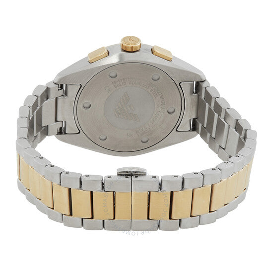 Emporio Armani Claudio Chronograph Green Dial Two Tone Steel Strap Watch For Women - AR11511 Buy Now By Emporio Armani