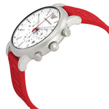 Emporio Armani Luigi Chronograph White Dial Red Rubber Strap Watch For Men - AR11021 Buy Now By Emporio Armani