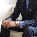 Emporio Armani Classic Chronograph White Dial Two Tone Steel Strap Watch For Men - AR0396 Buy Now By Emporio Armani